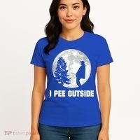 I Pee Outside I Love Peeing Outside Funny Camping Women's T-Shirt thumb 4