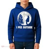 I Pee Outside I Love Peeing Outside Funny Camping Kids Hoodie thumb 4