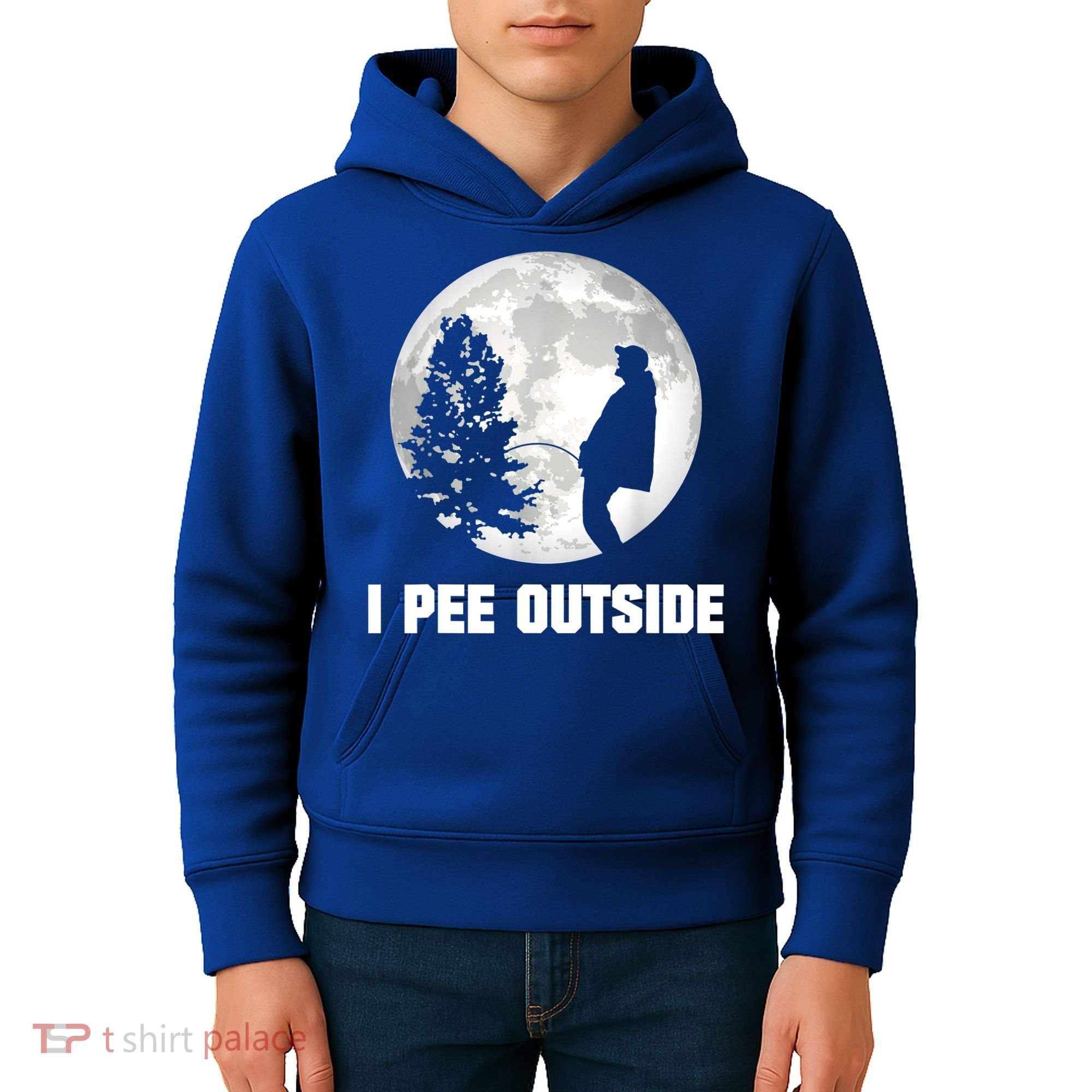 I Pee Outside I Love Peeing Outside Funny Camping Kids Hoodie