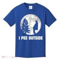I Pee Outside I Love Peeing Outside Funny Camping Kids T-Shirt thumb 0