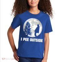 I Pee Outside I Love Peeing Outside Funny Camping Kids T-Shirt thumb 2