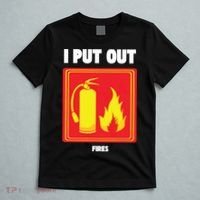 I Put Out Firefighter Fire Extinguisher I Put Out Fires T-Shirt thumb 5