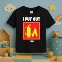 I Put Out Firefighter Fire Extinguisher I Put Out Fires Toddler T-Shirt thumb 3