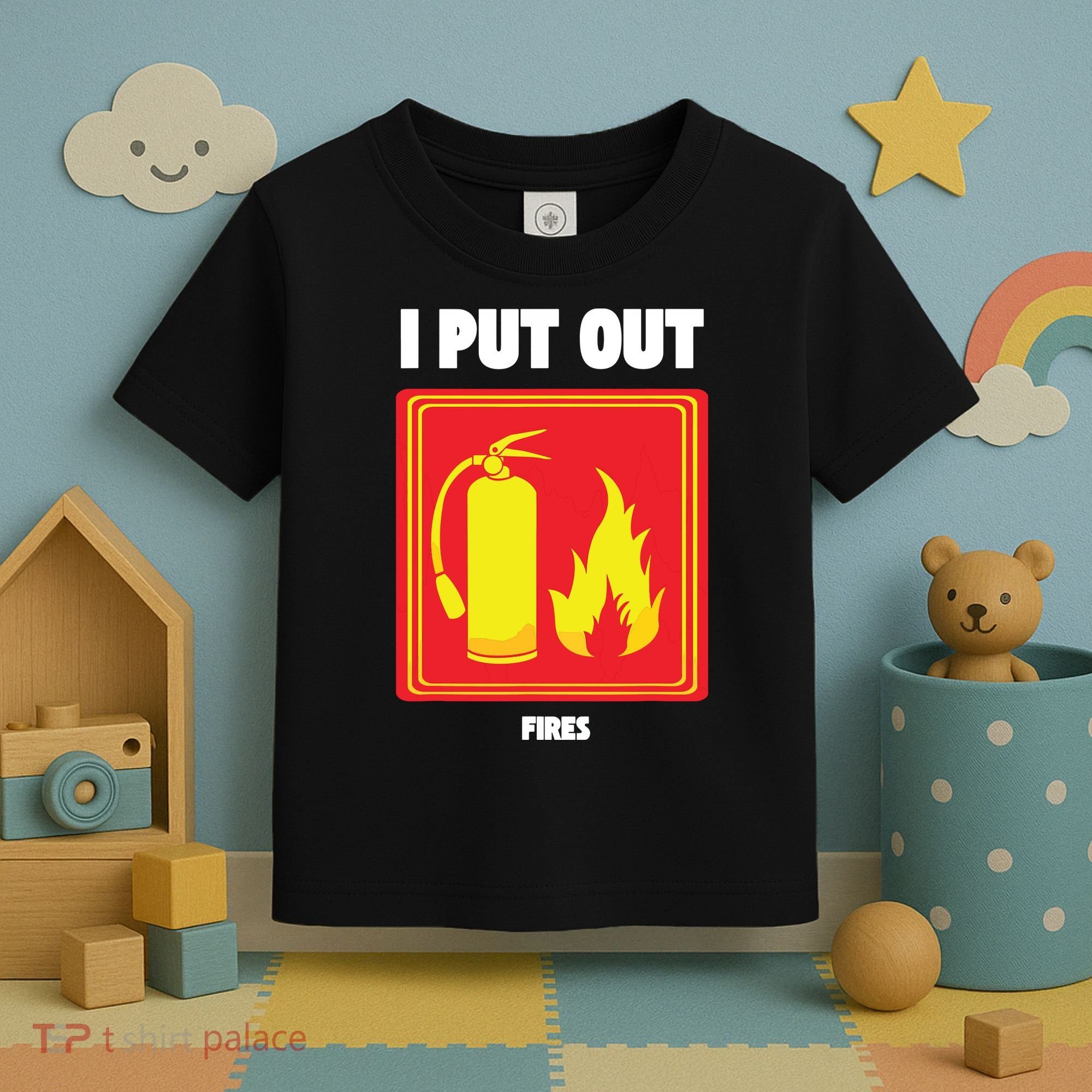 I Put Out Firefighter Fire Extinguisher I Put Out Fires Toddler T-Shirt