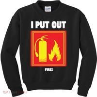 I Put Out Firefighter Fire Extinguisher I Put Out Fires Kids Sweatshirt thumb 0
