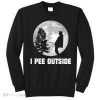 I Pee Outside I Love Peeing Outside Funny Camping Sweatshirt thumb 0