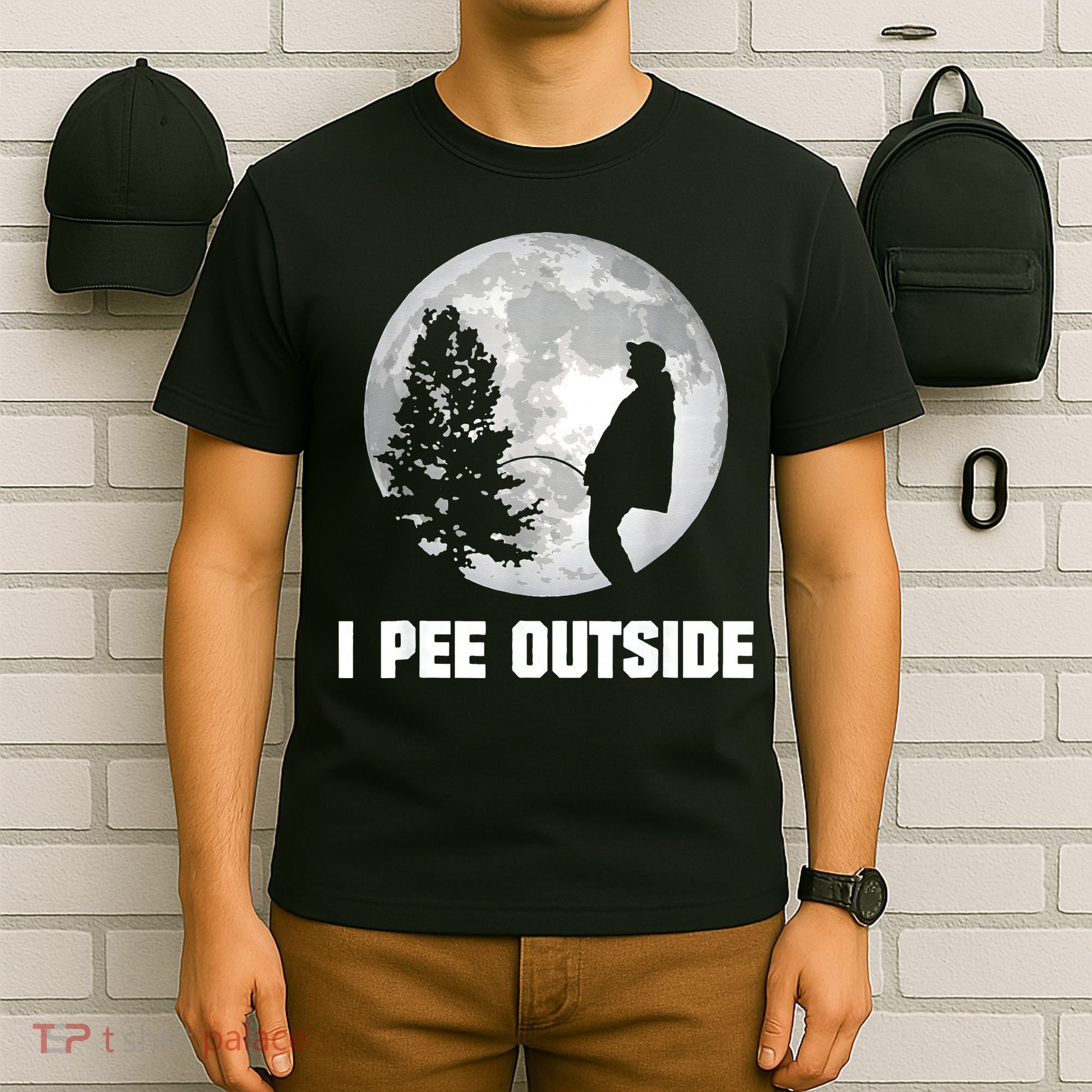I Pee Outside I Love Peeing Outside Funny Camping T-Shirt