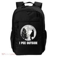 I Pee Outside I Love Peeing Outside Funny Camping Backpack thumb 0