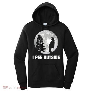 I Pee Outside I Love Peeing Outside Funny Camping Women's Hoodie