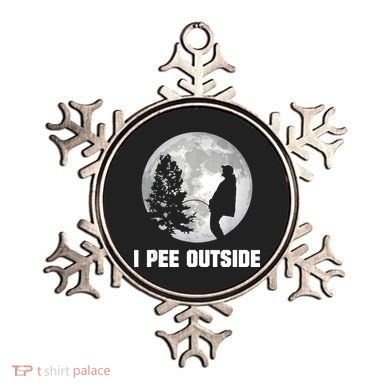 I Pee Outside I Love Peeing Outside Funny Camping Ornament