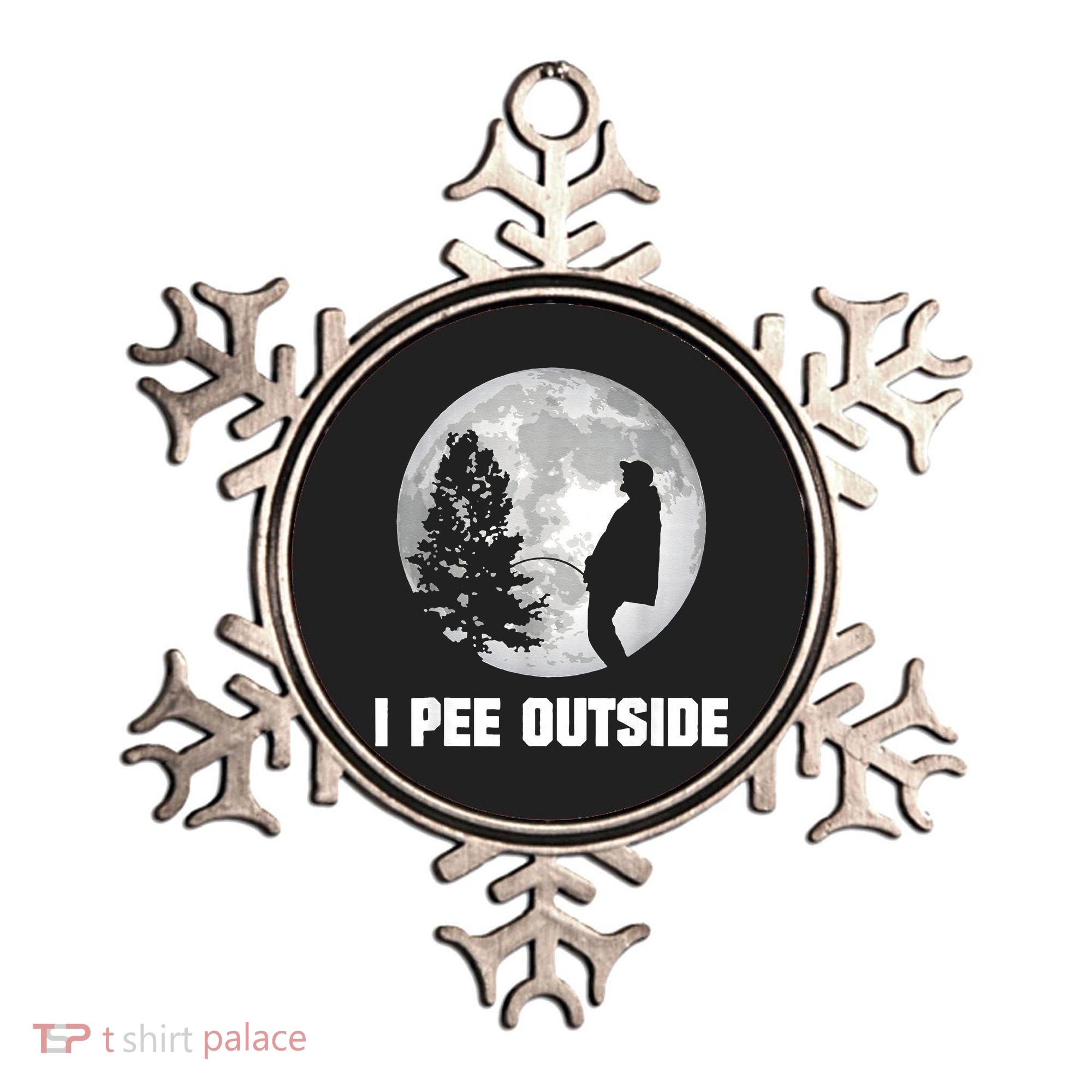 I Pee Outside I Love Peeing Outside Funny Camping Ornament