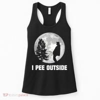 I Pee Outside I Love Peeing Outside Funny Camping Women's Tank Top thumb 0