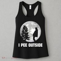 I Pee Outside I Love Peeing Outside Funny Camping Women's Tank Top thumb 3