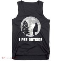 I Pee Outside I Love Peeing Outside Funny Camping Tank Top thumb 0