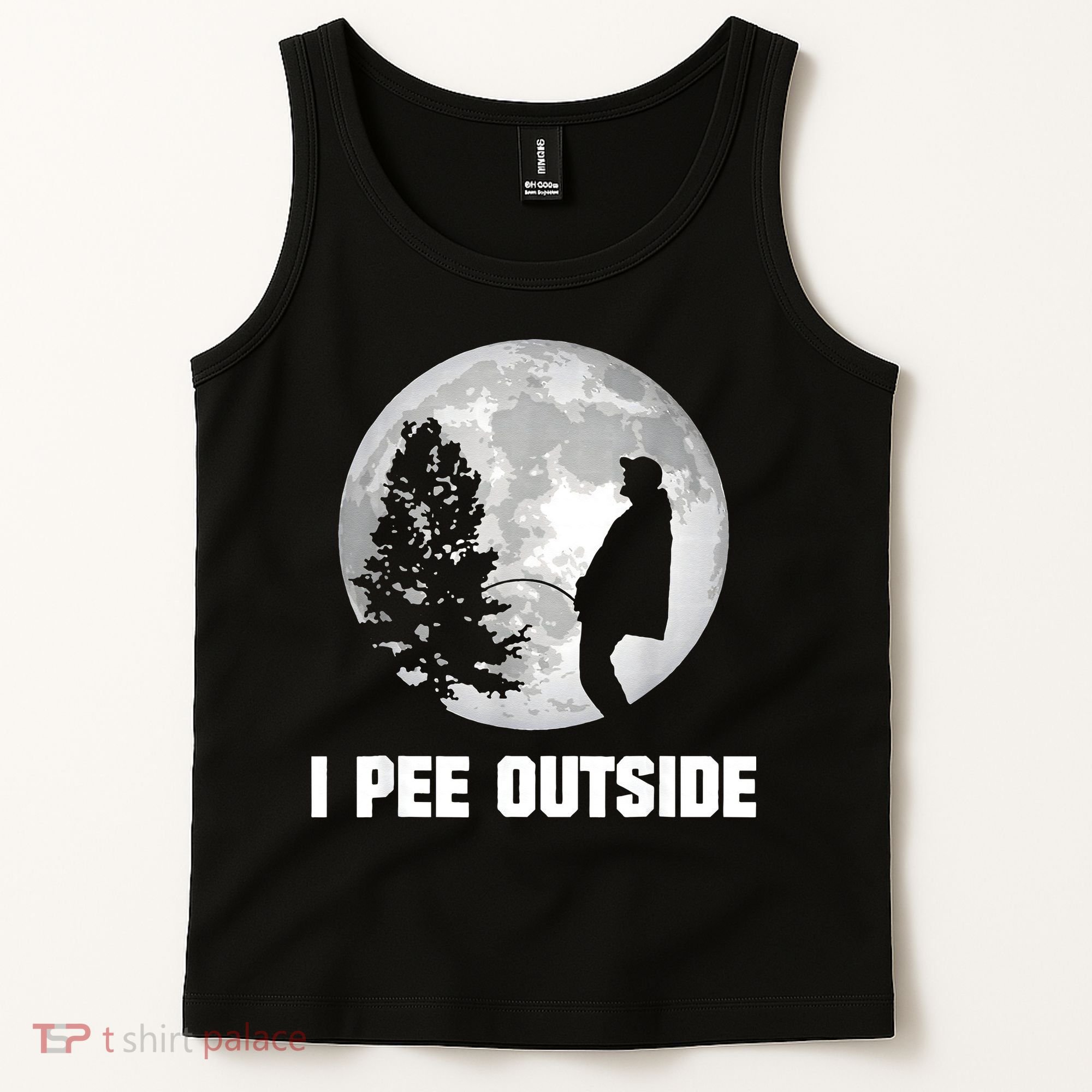 I Pee Outside I Love Peeing Outside Funny Camping Tank Top