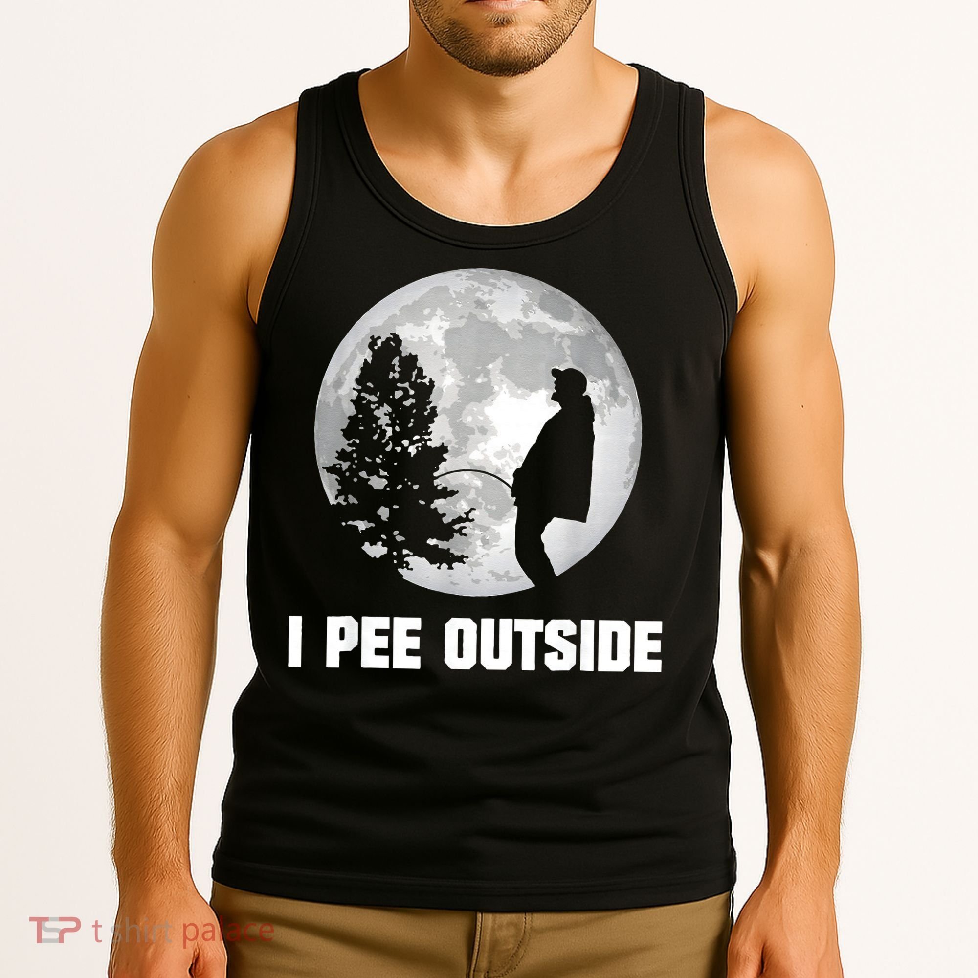 I Pee Outside I Love Peeing Outside Funny Camping Tank Top