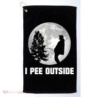 I Pee Outside I Love Peeing Outside Funny Camping Golf Towel thumb 0
