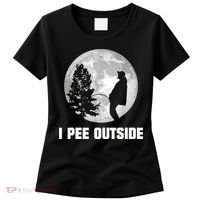 I Pee Outside I Love Peeing Outside Funny Camping Women's T-Shirt thumb 0