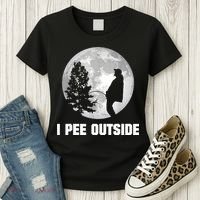 I Pee Outside I Love Peeing Outside Funny Camping Women's T-Shirt thumb 3