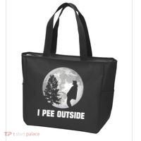 I Pee Outside I Love Peeing Outside Funny Camping Tote Bag thumb 3
