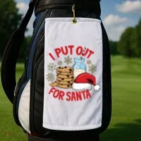 I Put Out For Santa Golf Towel thumb 2