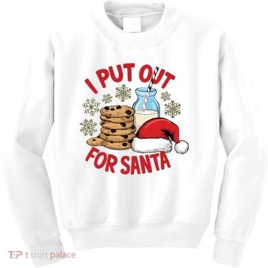 I Put Out For Santa Kids Sweatshirt