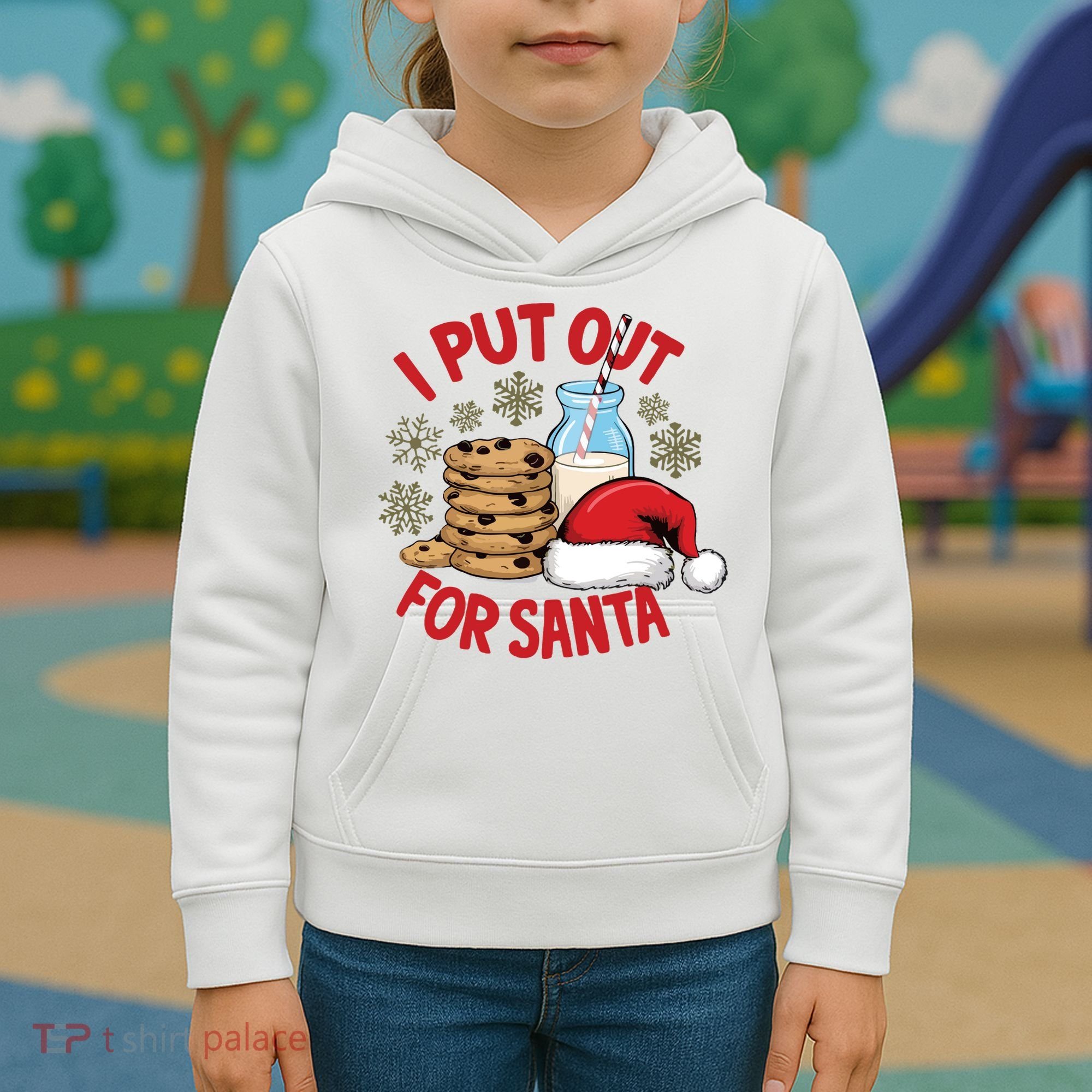 I Put Out For Santa Kids Hoodie