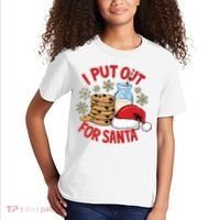 I Put Out For Santa Kids T-Shirt thumb 2