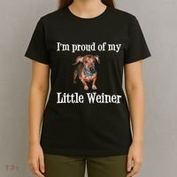 IM Proud Of My Little Weiner Funny Dachshund Dog Lover T-Shirt thumb 4