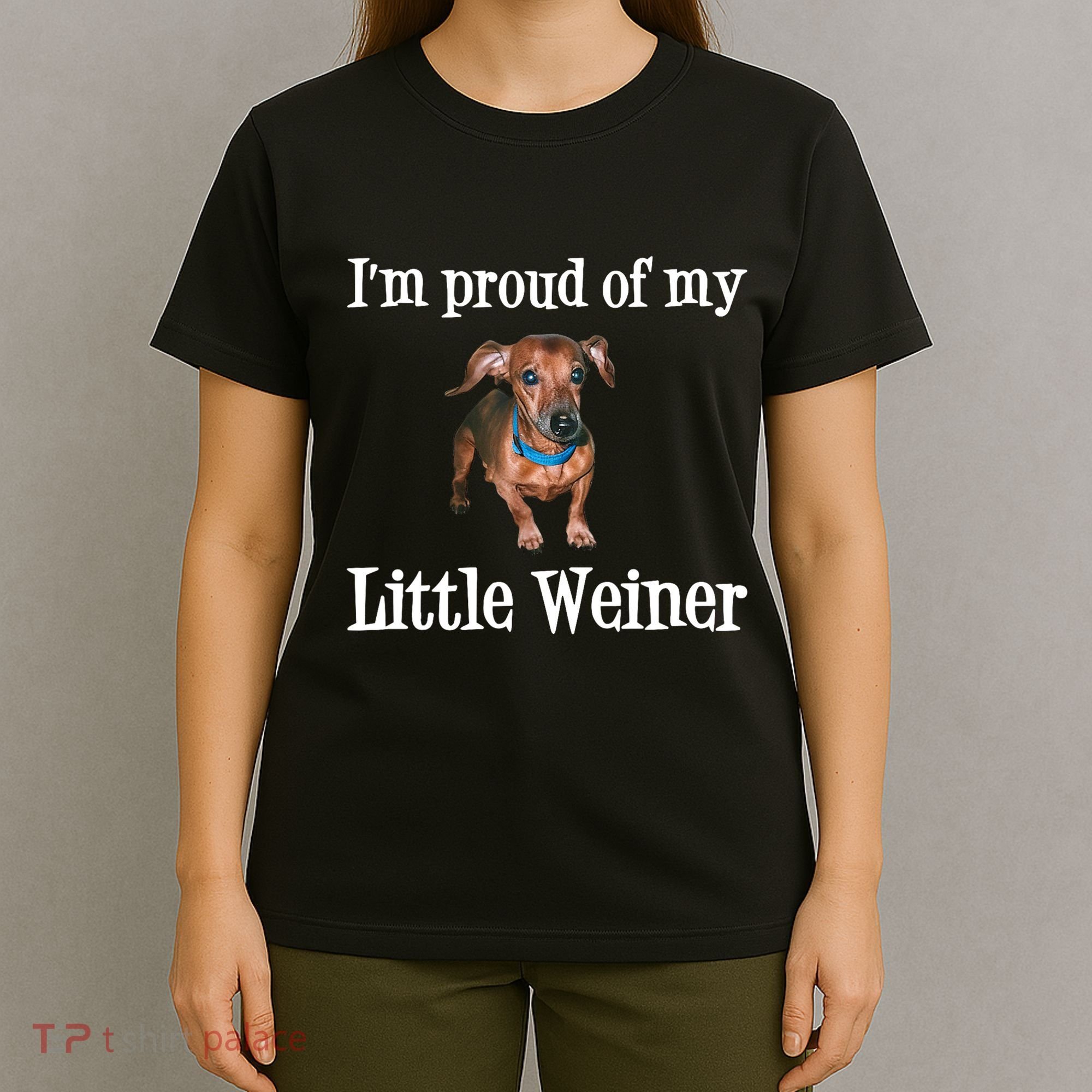 IM Proud Of My Little Weiner Funny Dachshund Dog Lover T-Shirt