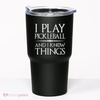 I Play Pickleball Because I Like It Not I'm Good At It Tumbler thumb 0