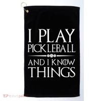 I Play Pickleball Because I Like It Not I'm Good At It Golf Towel thumb 0