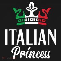 Italian Princess Proud Italian Girl Italy Flag Italian T-Shirt thumb 7