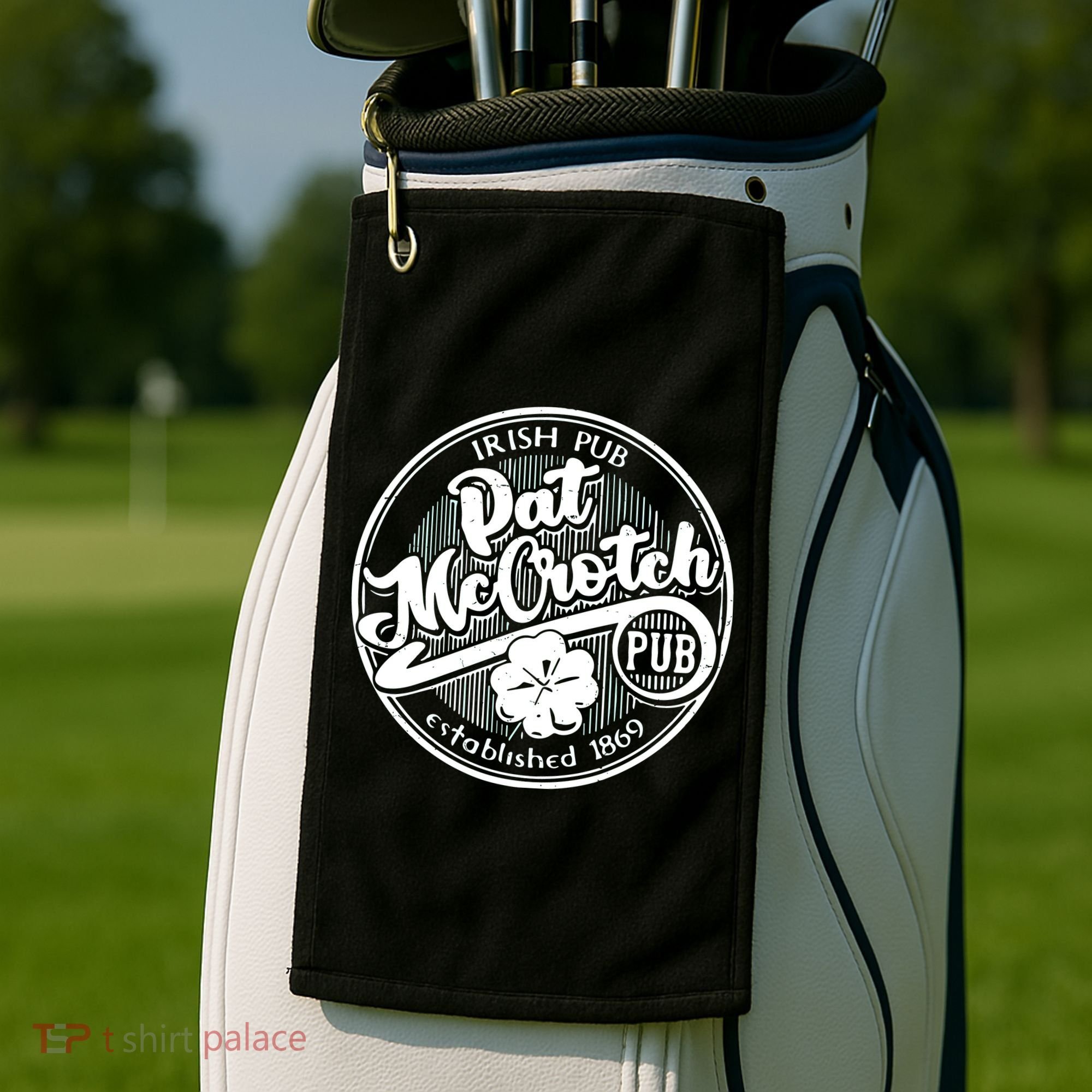 Irish Pub Pat Mccrotch Pub 1869 Golf Towel