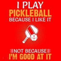 I Play Pickleball Because I Like It Not I'm Good At It Gift Player Santa Hat thumb 1