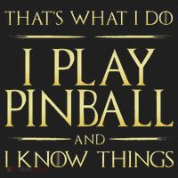 I Play Pinball And I Know Things Pinball Golf Towel thumb 3