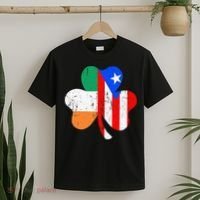 ireland puerto rico flag for rican Shamrock T-Shirt thumb 2