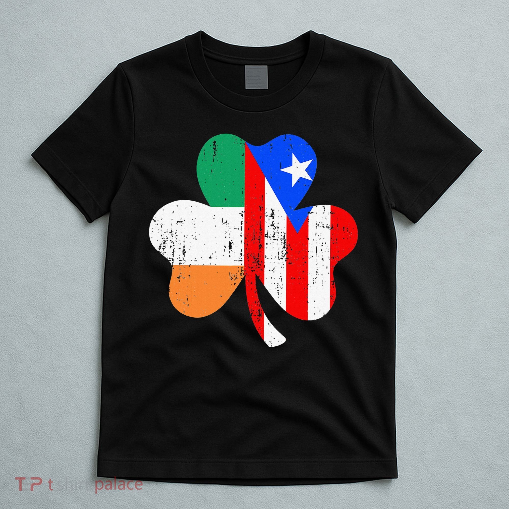 ireland puerto rico flag for rican Shamrock T-Shirt