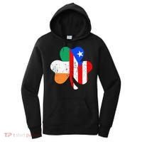 ireland puerto rico flag for rican Shamrock Women's Hoodie thumb 0
