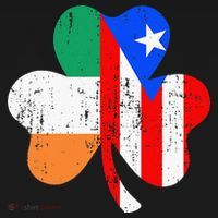 ireland puerto rico flag for rican Shamrock Women's Hoodie thumb 2