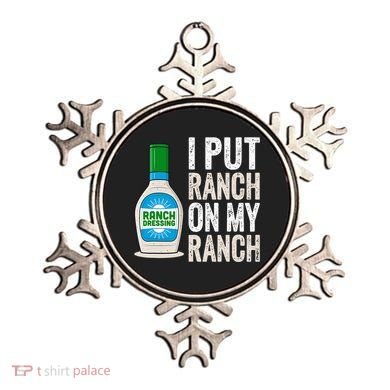 I Put Ranch On My Ranch Funny Vintage Ranch Dressing Ornament
