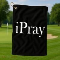 iPray I Pray Golf Towel thumb 1
