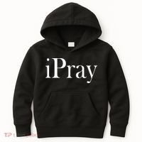 iPray I Pray Kids Hoodie thumb 0