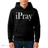 iPray I Pray Kids Hoodie thumb 4