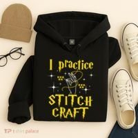 I Practice Stitch Craft Cross Stitching Cross Stitcher Hoodie thumb 4