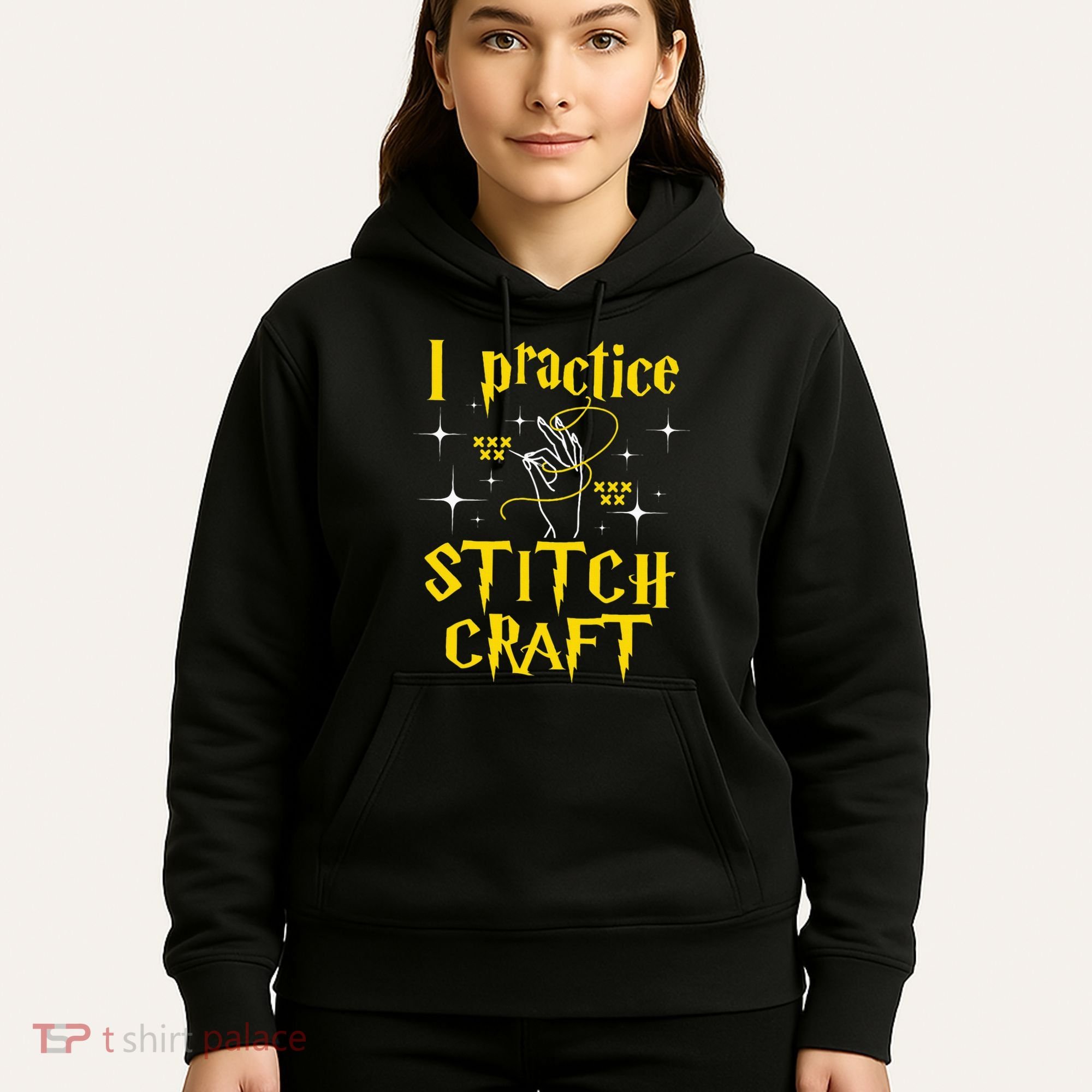 I Practice Stitch Craft Cross Stitching Cross Stitcher Hoodie