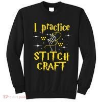 I Practice Stitch Craft Cross Stitching Cross Stitcher Sweatshirt thumb 0