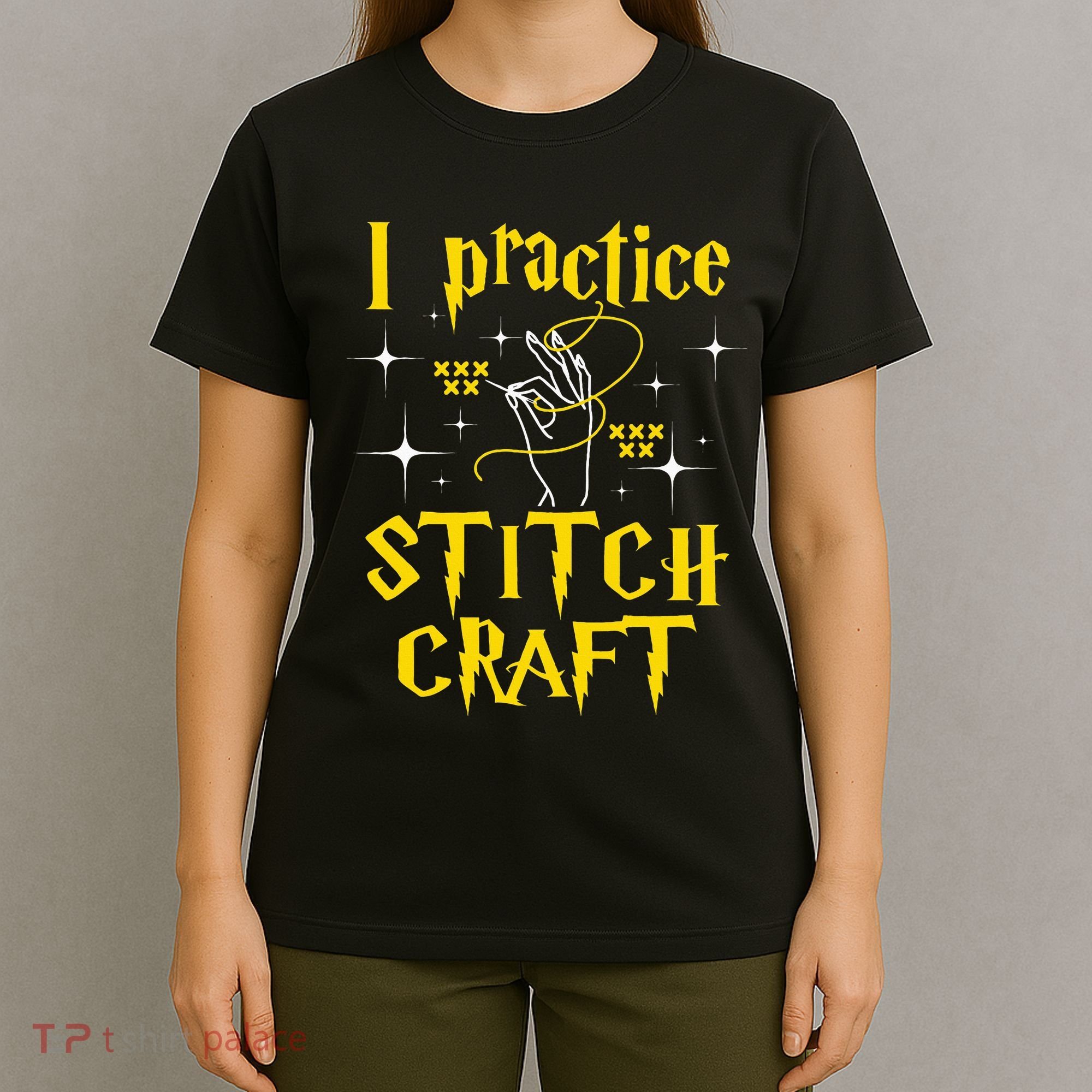 I Practice Stitch Craft Cross Stitching Cross Stitcher T-Shirt