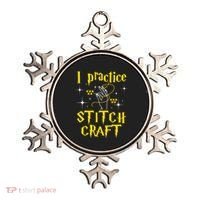 I Practice Stitch Craft Cross Stitching Cross Stitcher Ornament thumb 0