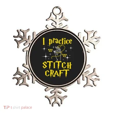 I Practice Stitch Craft Cross Stitching Cross Stitcher Ornament